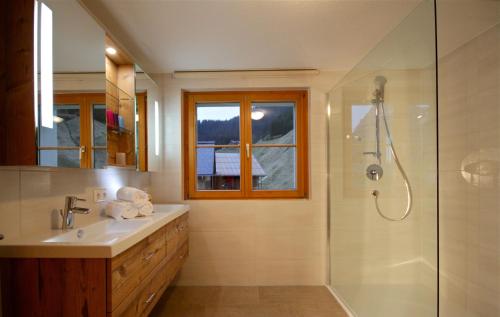 Koupelna v ubytování Ferienhaus Oberboden