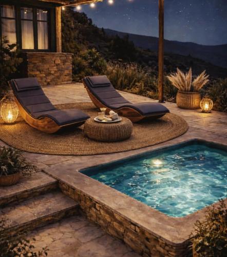 Cyclades hidden gem retreat with outdoor bathtub