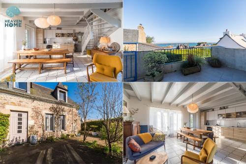 Maison de pecheurs avec vue sur mer et Brehat