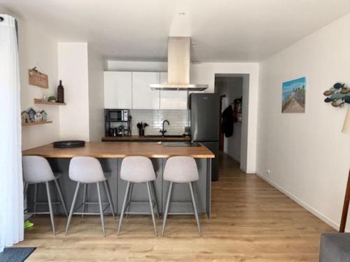 3 pièces avec terrasse arborée