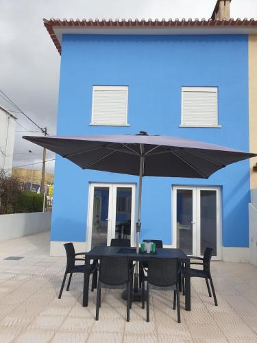The blue beach house
