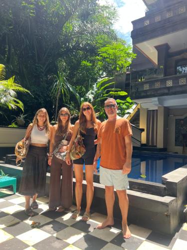 a group of people standing in front of a building at The Nest in Ubud in Ubud