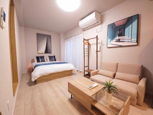 AN HOME Turquoise C難波5分関空直通新装静寂の宿