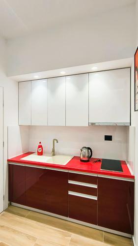 Dapur atau dapur kecil di Vila KAM