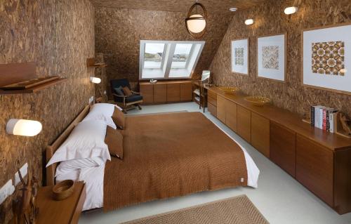 Llit o llits en una habitació de Leverburgh Loft