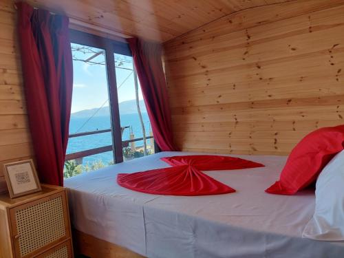 Llit o llits en una habitació de Vila Fjona