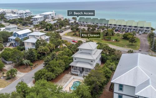 an aerial view of the cottages at the ocean resort at Ritz Clareon by Oversee 30A in Seacrest
