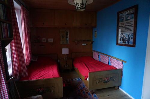 Postel nebo postele na pokoji v ubytování Haus Sonnenalm