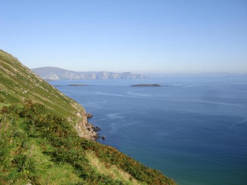 a view of the ocean from the side of a hill at Rosmo House B&B in Westport