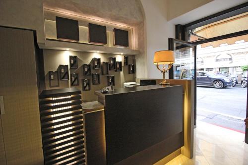 Kuchyň nebo kuchyňský kout v ubytování Hotel Charter