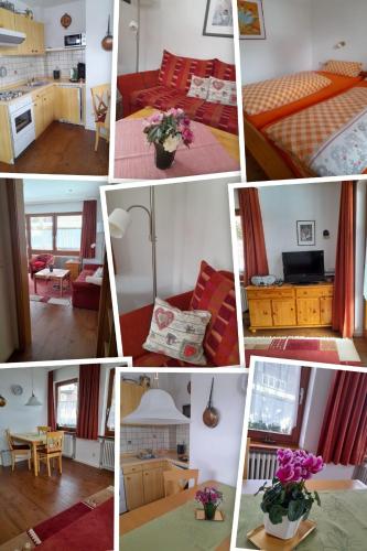 a collage of different pictures of a room at Ferienhaus im Park in Hinterzarten