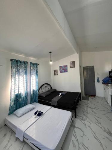 a bedroom with two beds in a room at Blueznest in Babag Island