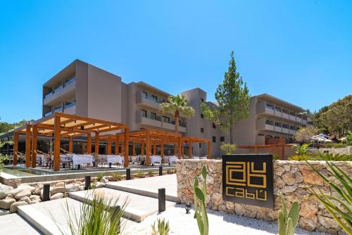 a view of the hotel from the beach at Cabú Hotel Adults Only - Small Luxury Hotels of the World in Faliraki