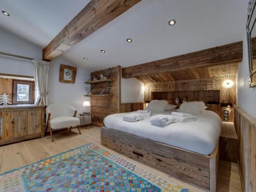 Chalet skis aux pieds avec piscine et sauna à Val-d'Isère