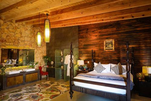 Un pat sau paturi într-o cameră la Hotel Boutique Matea