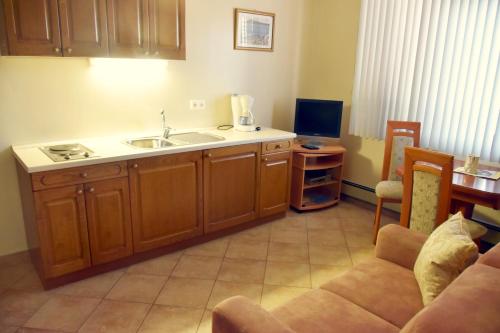 Kuchyňa alebo kuchynka v ubytovaní Americana Luxury Apartments