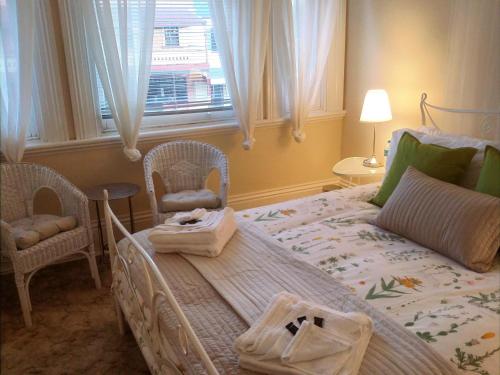 Ένα ή περισσότερα κρεβάτια σε δωμάτιο στο The Bank Guesthouse Glen Innes