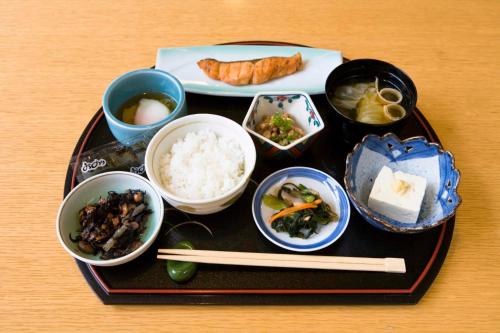 Comida en el ryokan o alrededores