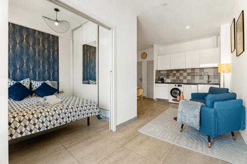 Nice Renting - RISSO - Cocoon Design Massena Paillon Balcony View & Lift
