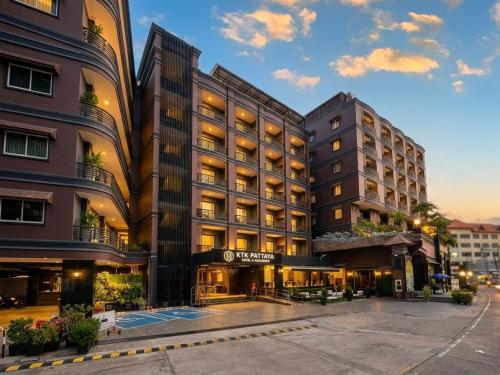 a rendering of the exterior of a hotel at KTK Pattaya Hotel & Residence in Pattaya