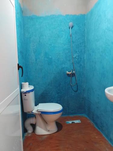 a bathroom with a toilet and a sink at Pergolas Tamakoucht in Ouarzazate