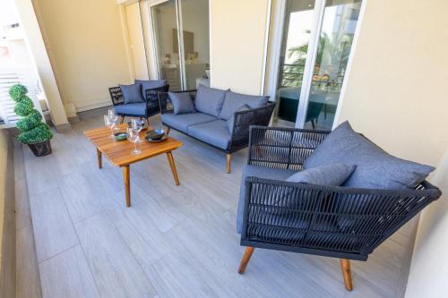 Palm Beach Cannes - Chic et moderne proche pla-T4