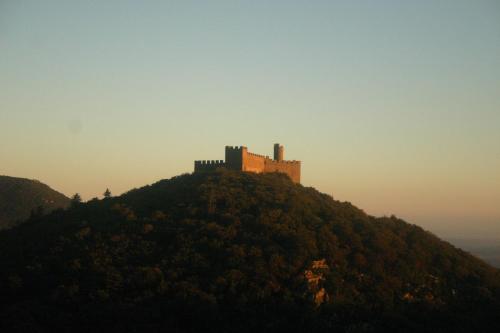 a castle on the top of a hill at Requesens in La Jonquera
