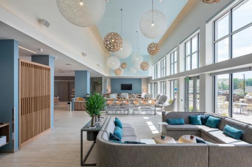 a large lobby with couches and a living room at Element by Marriott San Diego Chula Vista in Chula Vista