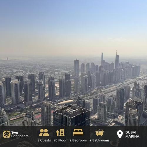 90th floor - Above The Sky - 2BR LUX apartment