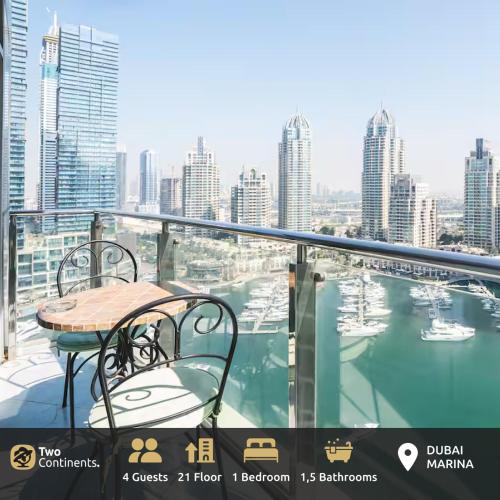 Elegant 1-BDR with Panoramic Marina & Canal Views