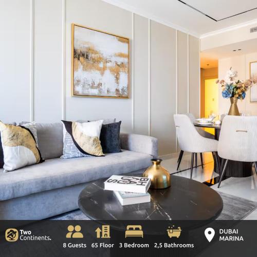 Luxury 3 BR & 65 floor Marina & Palm Views