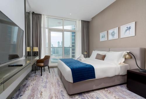 Ahlan HH - Charming Studio at Damac Prive with Canal View