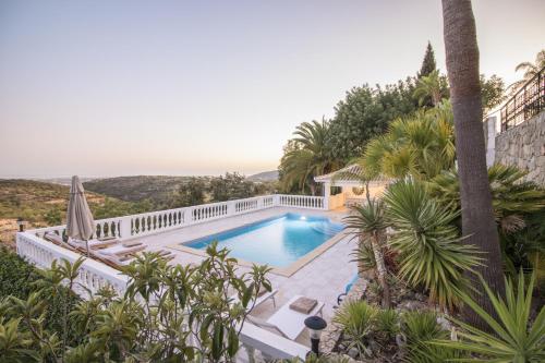 an image of a swimming pool in a villa at Casa Caribe by Algarve Holidays in São Brás de Alportel