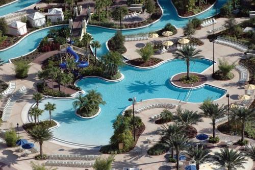 an aerial view of a pool at a resort at Holiday Inn Club Vacations At Orange Lake Resort in Orlando