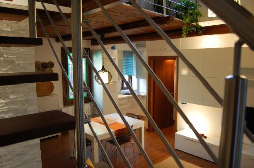 A bed or beds in a room at Loft Due Cuori con terrazza