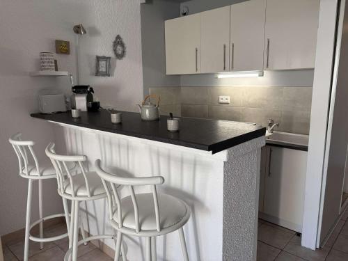 Studio climatisé avec terrasse - 4 pers.