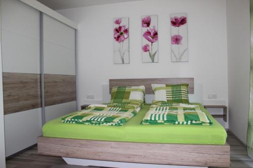 En eller flere senge i et værelse på Panoramablick Osttirol