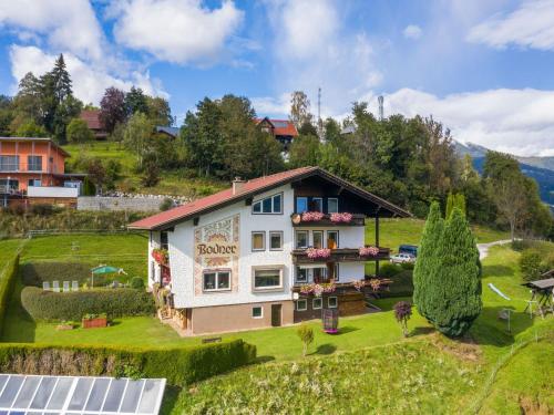an aerial view of a house with a solarium at Apartment in Afritz near Ski Resorts in Afritz