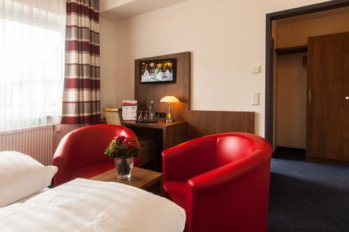 Μια τηλεόραση ή/και κέντρο ψυχαγωγίας στο Hotel Brügge