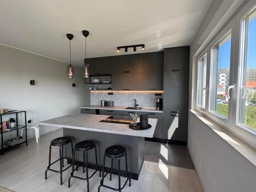 Fresh and newly built apartment with pool