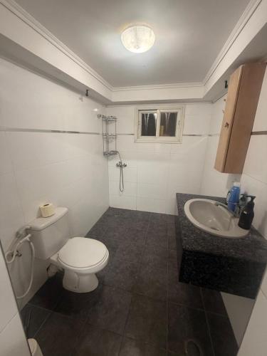 a bathroom with a toilet and a sink at ברזיליאנו - Braziliano in Eilat