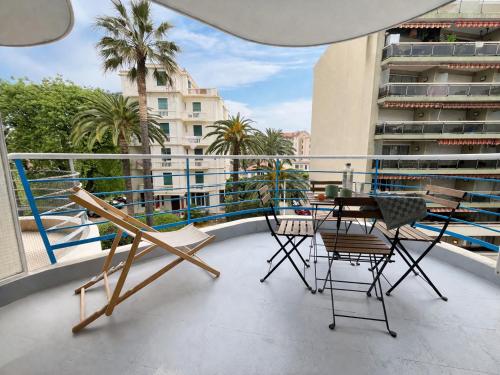 Le Cocon Azur - Studio 2P, Terrasse, AC, Plage