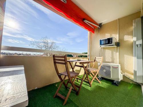 Terasse - Clim & Parking à 150m de la plage