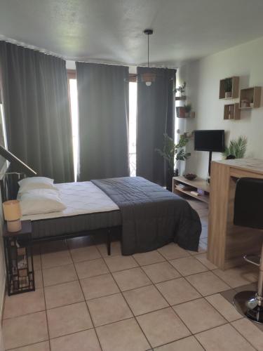 Joli studio cosy, vue magnifique et terrasse privée