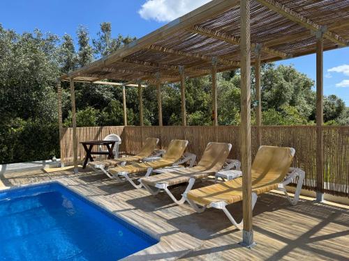 Algarve booking Casa Alfarrobeira Benagil Caves Seven Hanging Valleys trail private parking airco heated private pool