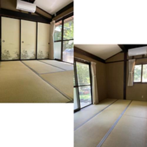 an empty room with windows in a house at kohagino - Vacation STAY 12342 in Uenohara