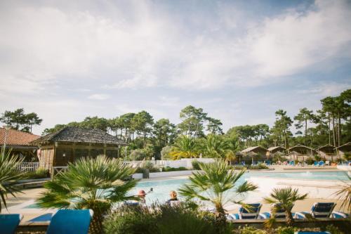 a view of the pool at the resort at Naturéo in Seignosse