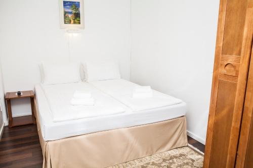 a white mattress sitting on top of a table at Hotel Expo Stockholm in Stockholm