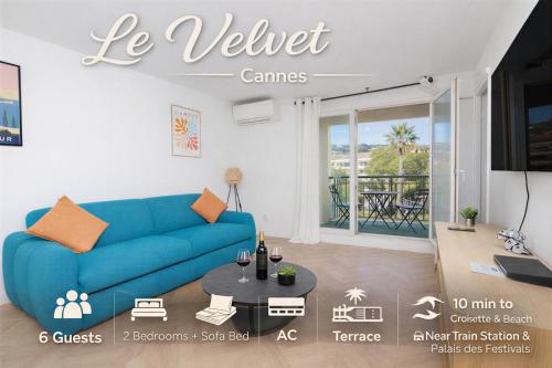 Le Velvet - 6p - Croisette - Parking & Terrasse