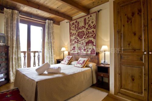 Cama o camas de una habitación en Apartarent La Pleta y Nin Cota 1700